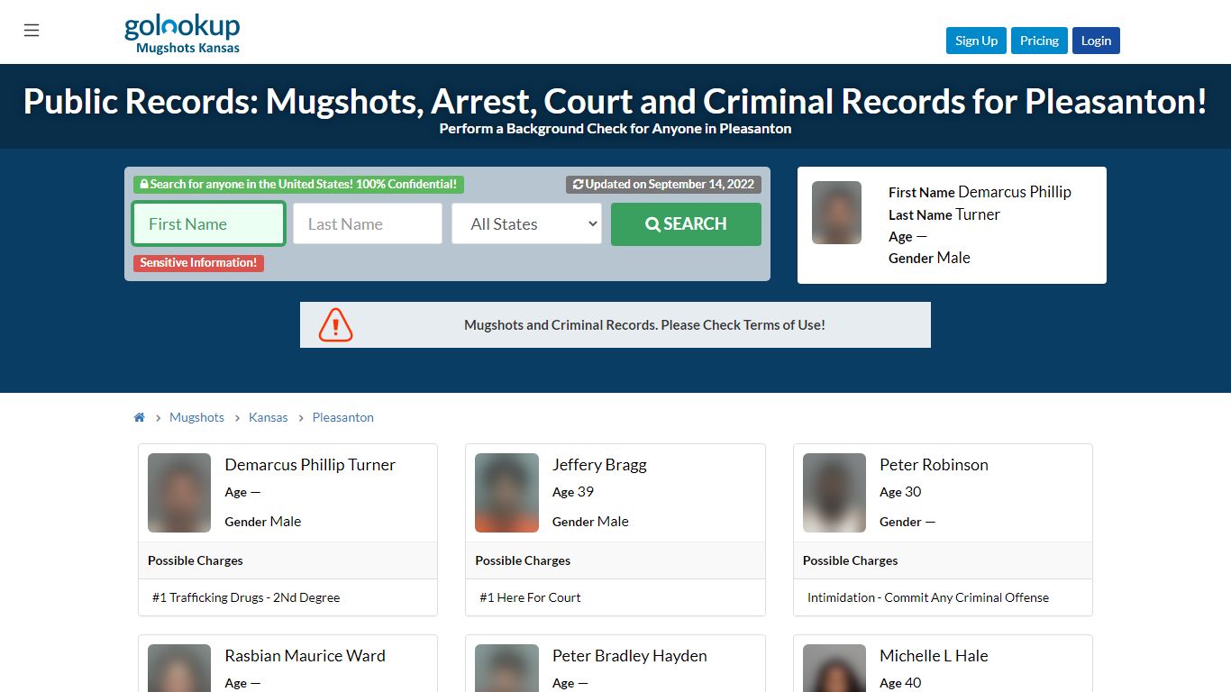 Mugshots Pleasanton, Arrest Records Pleasanton - GoLookUp